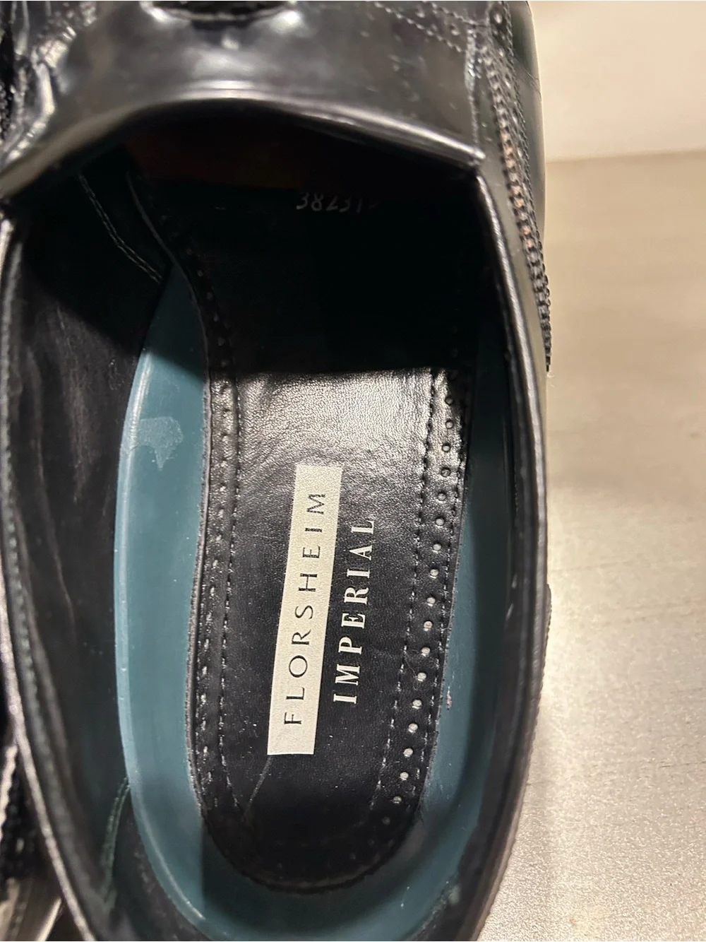 Vintage Florsheim Imperial 11D Black Leather Wingtip Kiltie Tassel Loafers USA